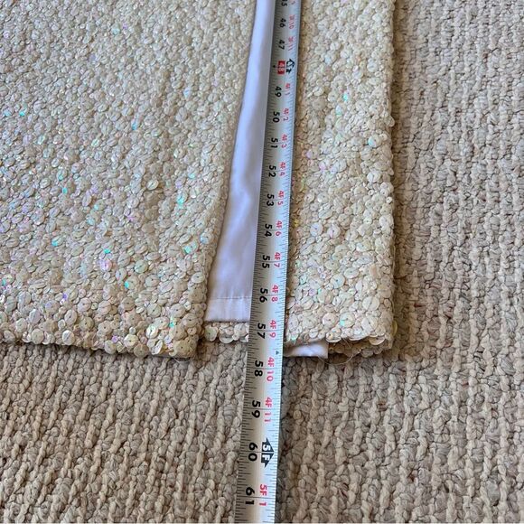 Vintage Alyce Designs Elegant Sequin Gown with Slit - Picture 11 of 11